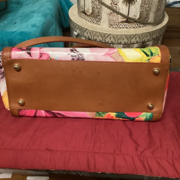 BRAHMIN ANNABEL ROSE FLORAL SATCHEL - Picture 8 of 16